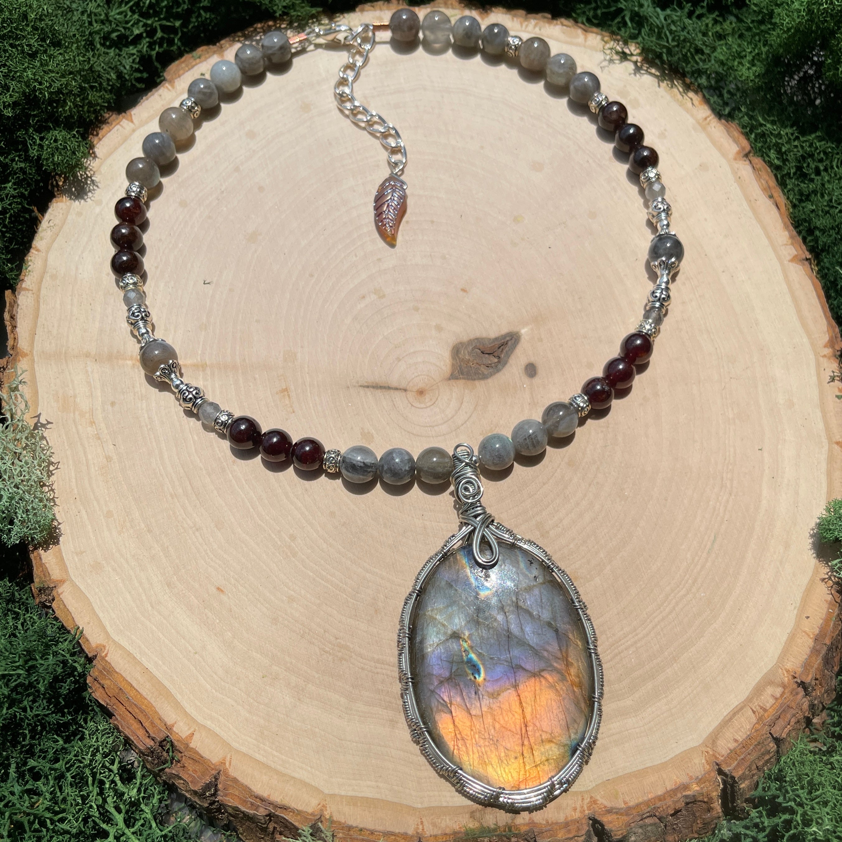 Hessonite necklace deals