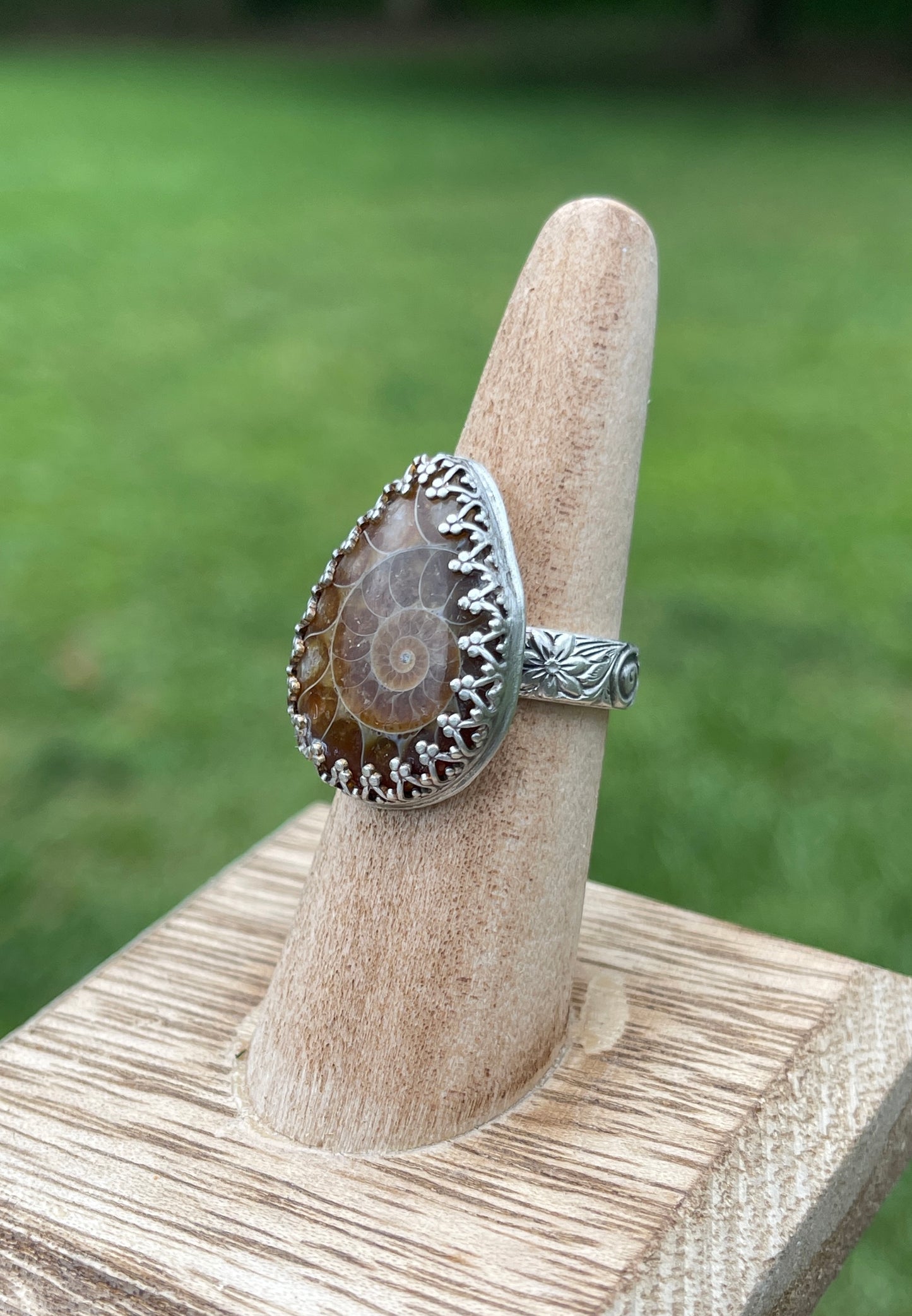 Size 7 • Ammonite Fossil Ring