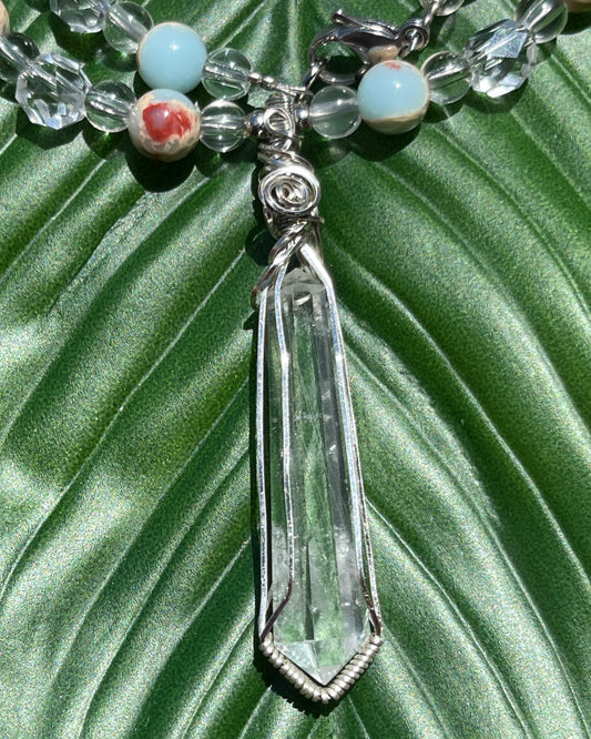 “Calm Waters” Clear Quartz Necklace
