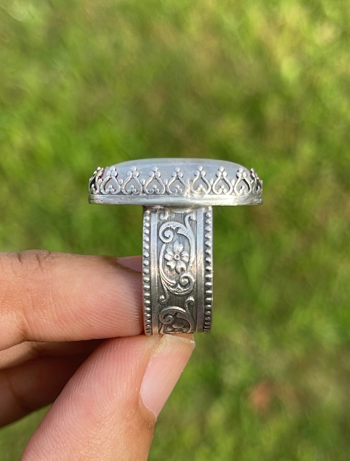 Size 6 • Rainbow Moonstone Ring