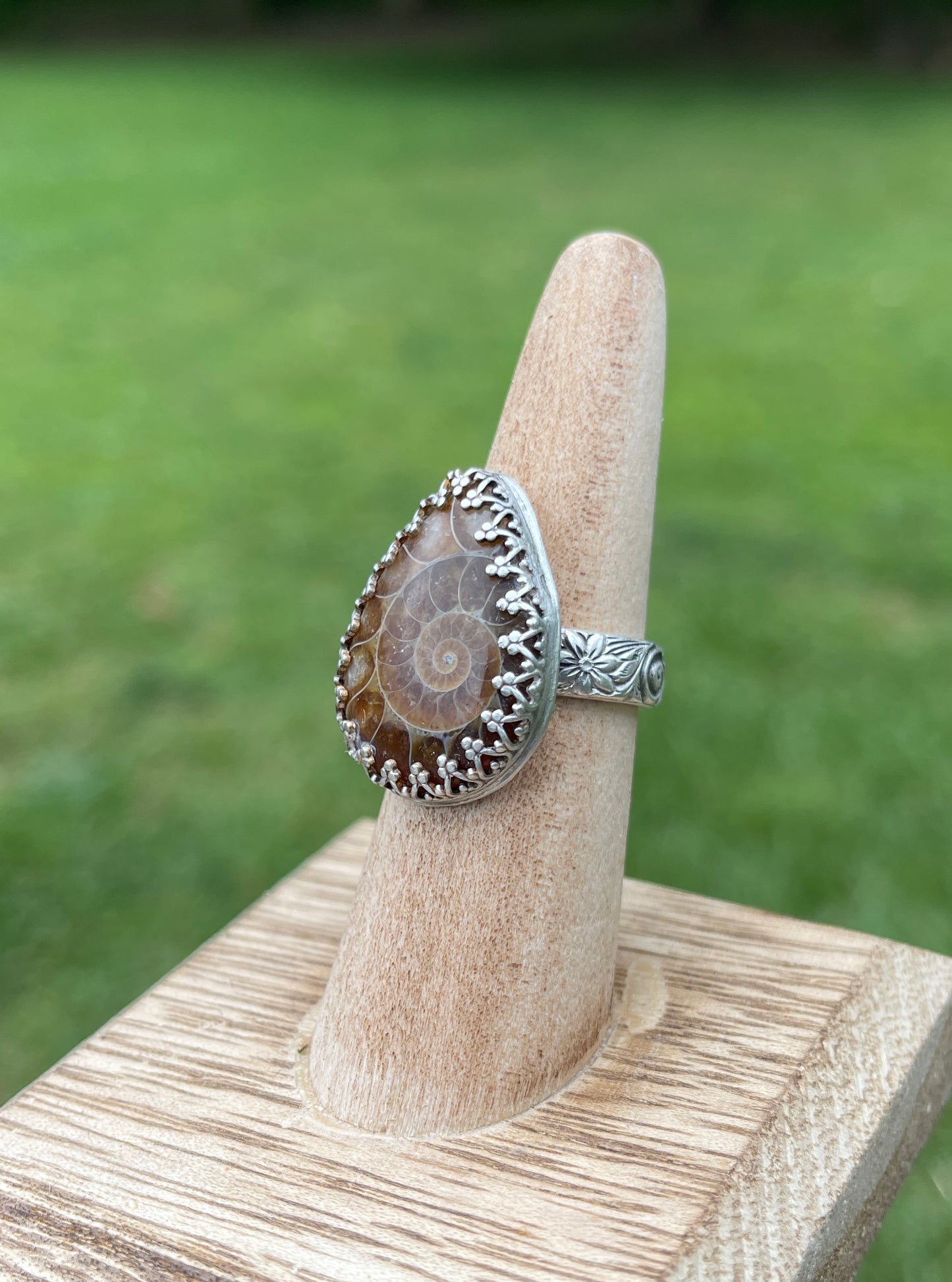 Size 7 • Ammonite Fossil Ring