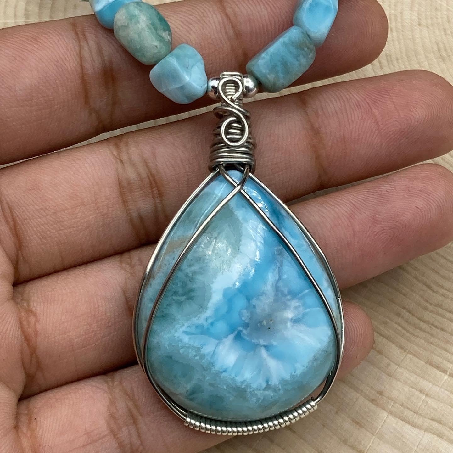 Calypso • Larimar Necklace