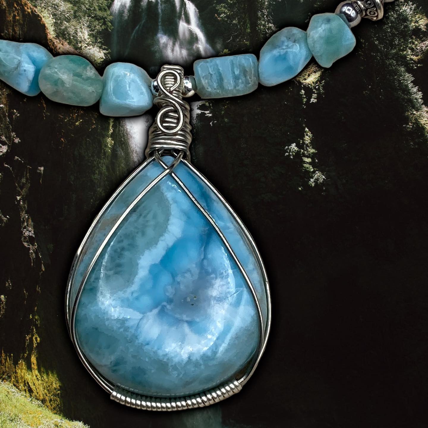 Calypso • Larimar Necklace