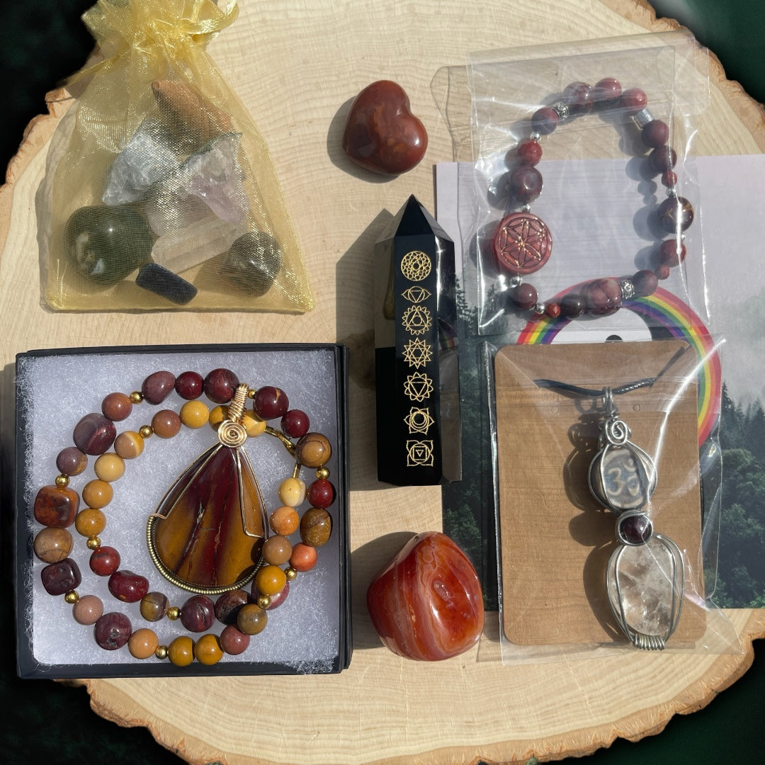 Sienna • Mookaite + Obsidian Crystal Bundle