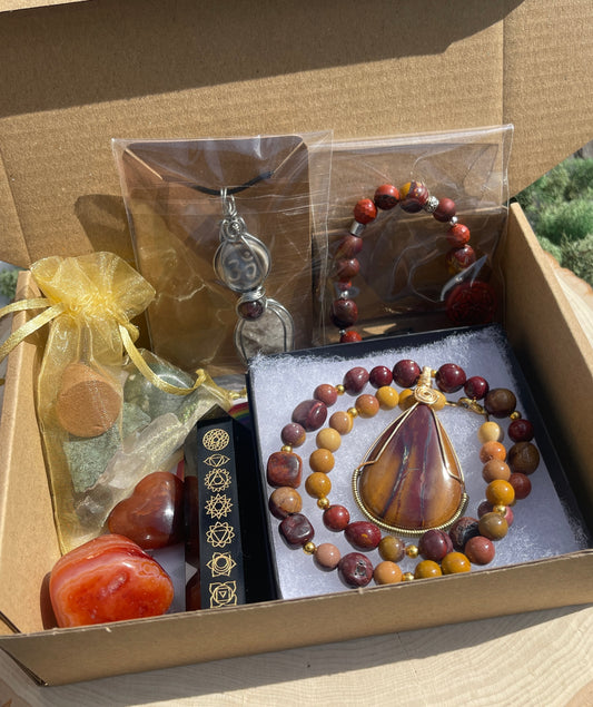 Sienna • Mookaite + Obsidian Crystal Bundle