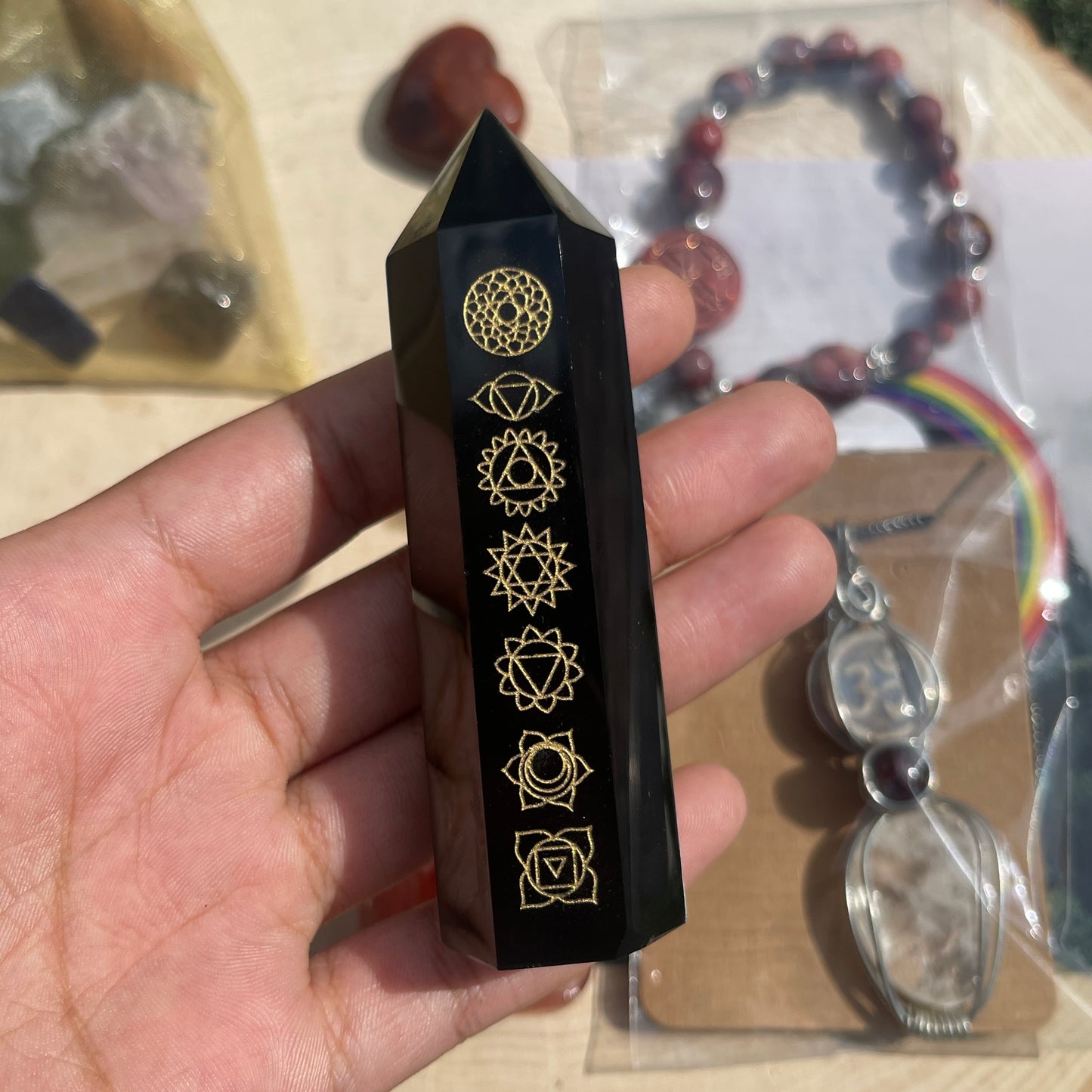 Sienna • Mookaite + Obsidian Crystal Bundle