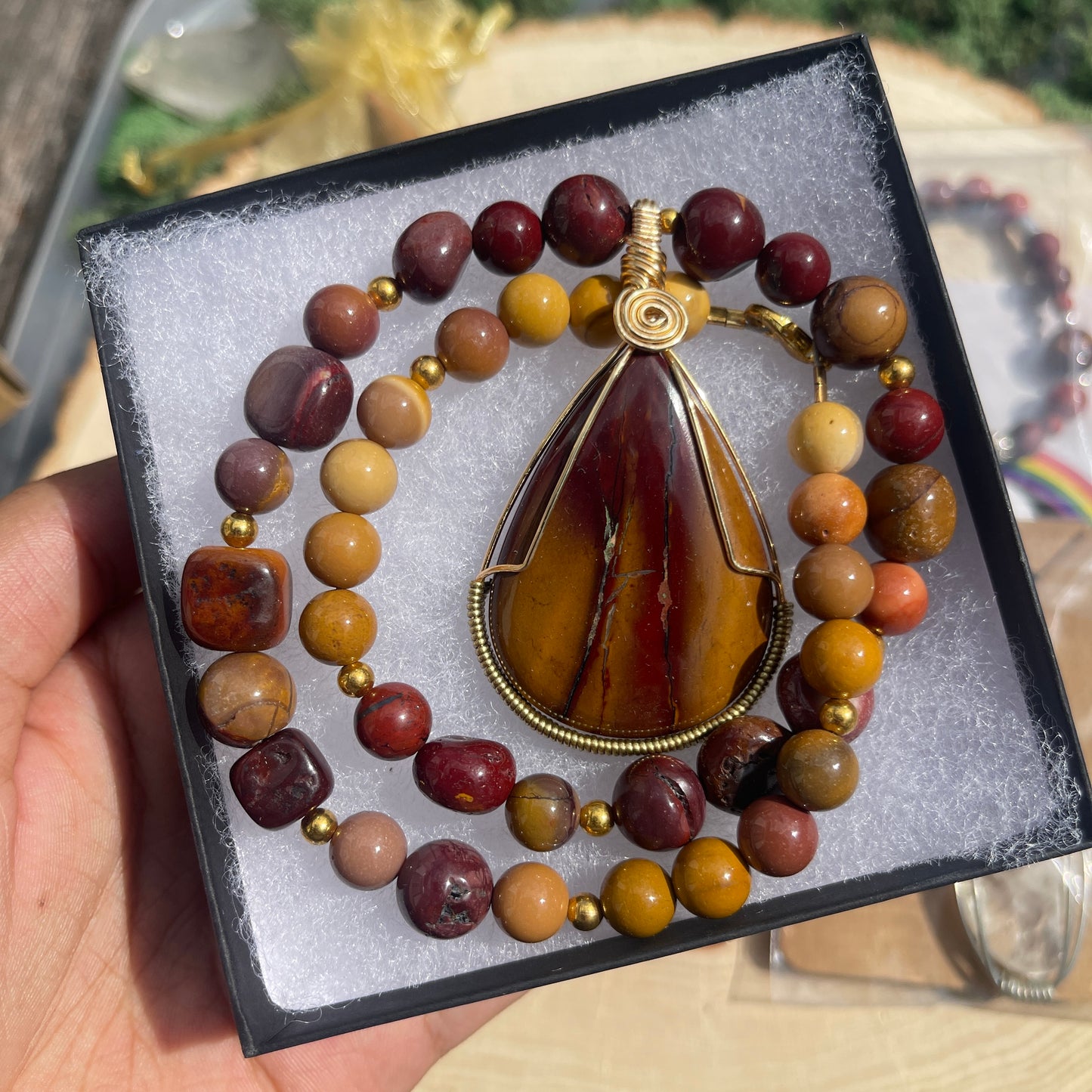 Sienna • Mookaite + Obsidian Crystal Bundle